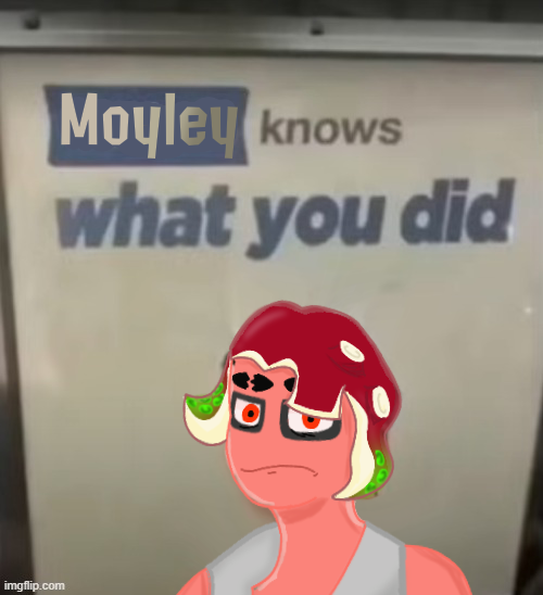 Moyley knows what you did Blank Meme Template