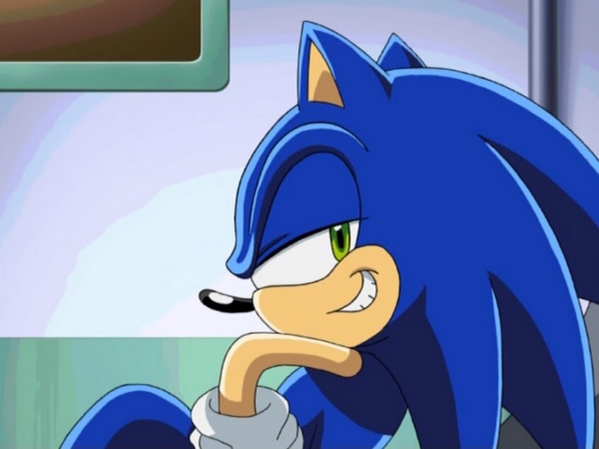 High Quality Smug Sonic Blank Meme Template