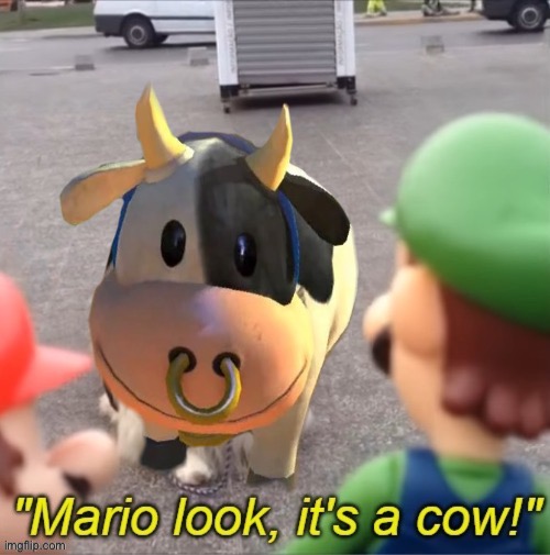 image tagged in memes,mario,perhaps cow | made w/ Imgflip meme maker