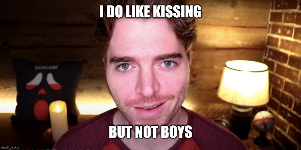 Shane Dawson Smirk | I DO LIKE KISSING BUT NOT BOYS | image tagged in shane dawson smirk | made w/ Imgflip meme maker