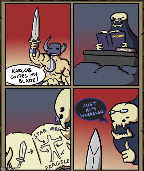 The anatomy stab | image tagged in anatomy,stab,swords,sword,comics,comics/cartoons | made w/ Imgflip meme maker