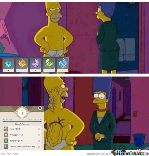 Fake completion | image tagged in skinny homer | made w/ Imgflip meme maker