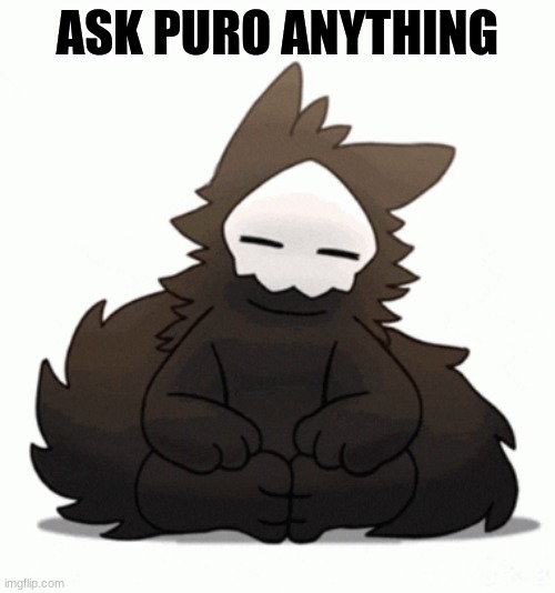 Ask Puro  (If  the "ask [blank]" is not fine for this stream, [I intend to respond as Puro] please tell me.) | ASK PURO ANYTHING | image tagged in puro | made w/ Imgflip meme maker