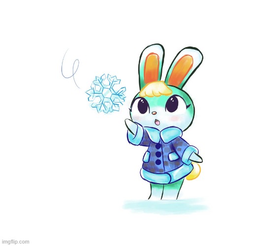 feeling down, have this wholesome image of Sasha from ACNH (Art Credit : Naivintage on DA) | image tagged in sasha,animal crossing,acnh,wholesome,bunny,bnuuy | made w/ Imgflip meme maker