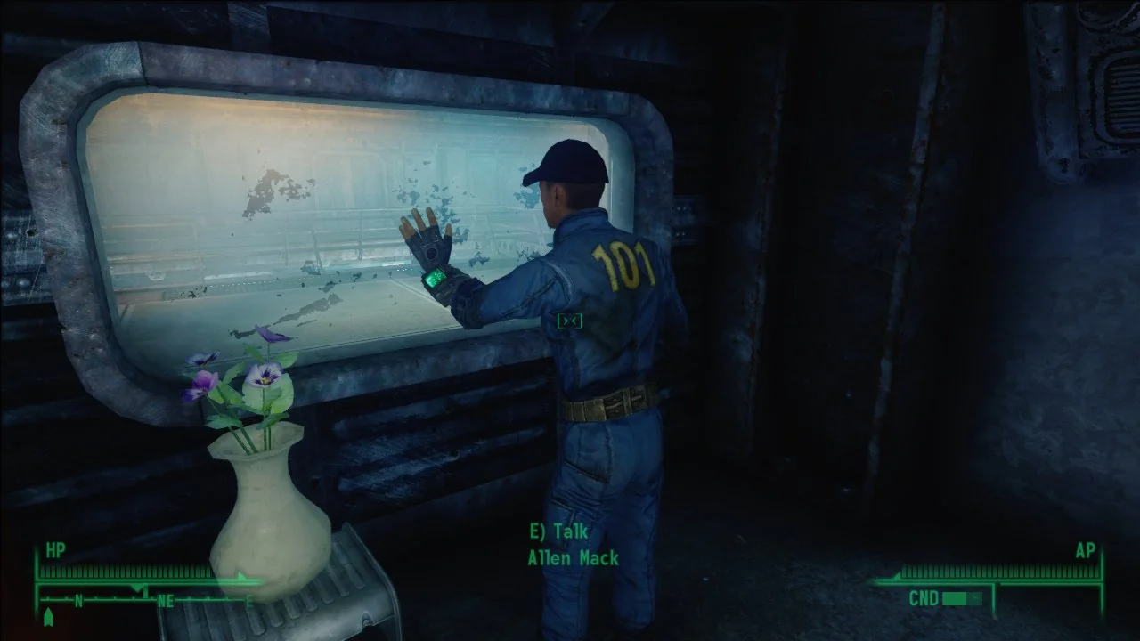 High Quality Fallout 3 Vault 101 Glass Window Blank Meme Template