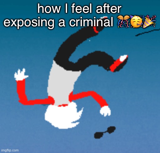 bluh | how I feel after exposing a criminal 🎊🥳🎉 | image tagged in bluh | made w/ Imgflip meme maker