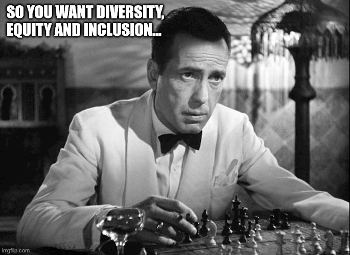 It's all a game | SO YOU WANT DIVERSITY, EQUITY AND INCLUSION... | image tagged in pawn | made w/ Imgflip meme maker