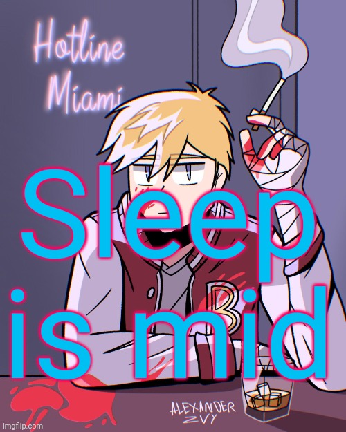 HLMT | Sleep is mid | image tagged in hlmt | made w/ Imgflip meme maker