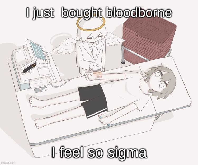 Avogado6 | I just  bought bloodborne; I feel so sigma | image tagged in avogado6 | made w/ Imgflip meme maker
