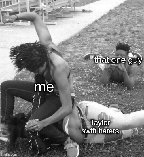 that one guy me Taylor swift haters | image tagged in guy recording a fight | made w/ Imgflip meme maker