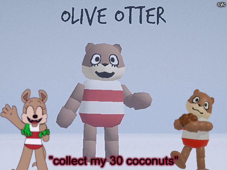 olive otter Blank Meme Template