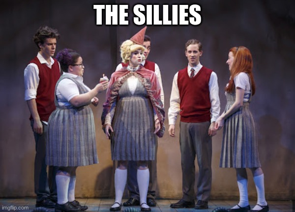 the sillies | THE SILLIES | image tagged in silly,birthday,scene,crying | made w/ Imgflip meme maker