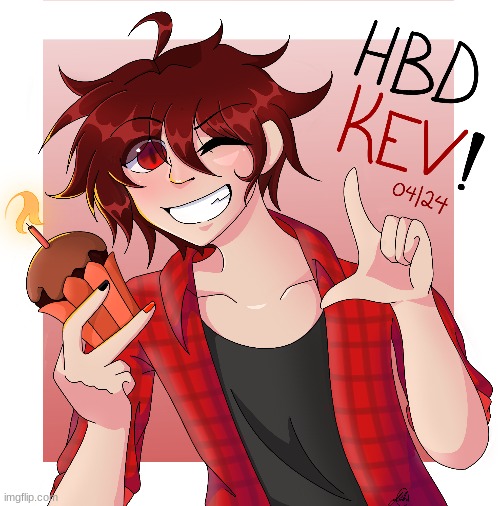 bday drawing for a yter | made w/ Imgflip meme maker