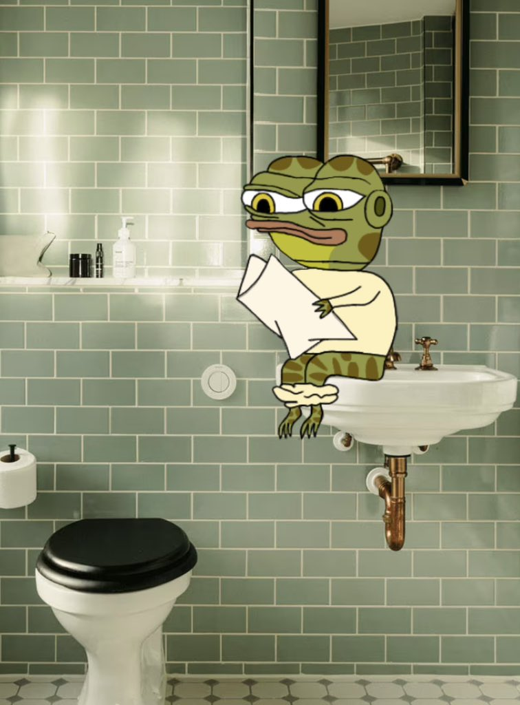 hoppy toilet sink Blank Meme Template