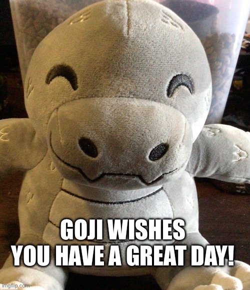 GOJI WISHES YOU HAVE A GREAT DAY! | made w/ Imgflip meme maker