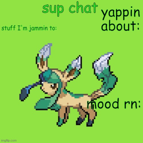High Quality Unknown Leafeon Blank Meme Template