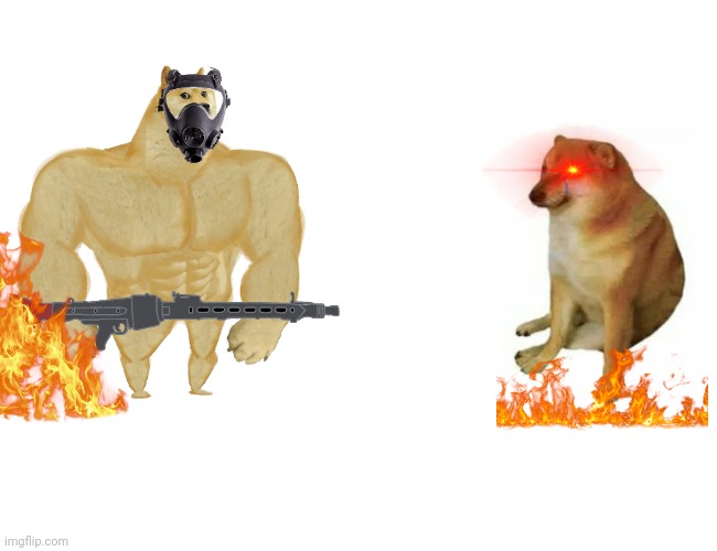 Buff Doge vs. Cheems Meme | image tagged in memes,buff doge vs cheems | made w/ Imgflip meme maker