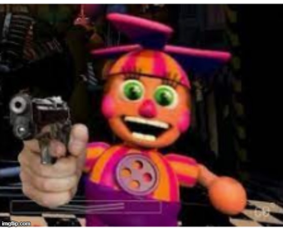 dee dee with a gun | image tagged in dee dee with a gun,fnaf | made w/ Imgflip meme maker