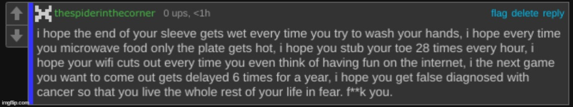 spider's rant | image tagged in spider's rant | made w/ Imgflip meme maker