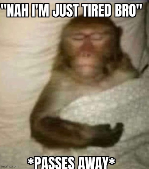 Guh | image tagged in nah i'm just tired bro passes away | made w/ Imgflip meme maker