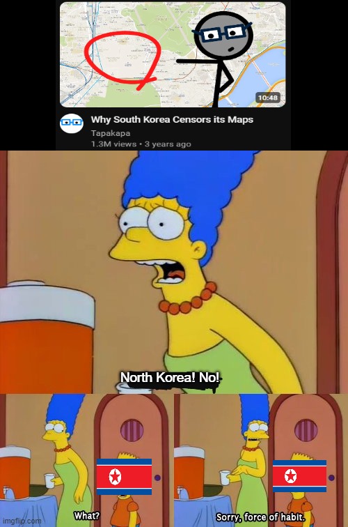 NORTH KORE- | North Korea! No! | image tagged in simpsons bart no | made w/ Imgflip meme maker
