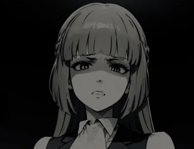 High Quality Disgusted anime girl Blank Meme Template