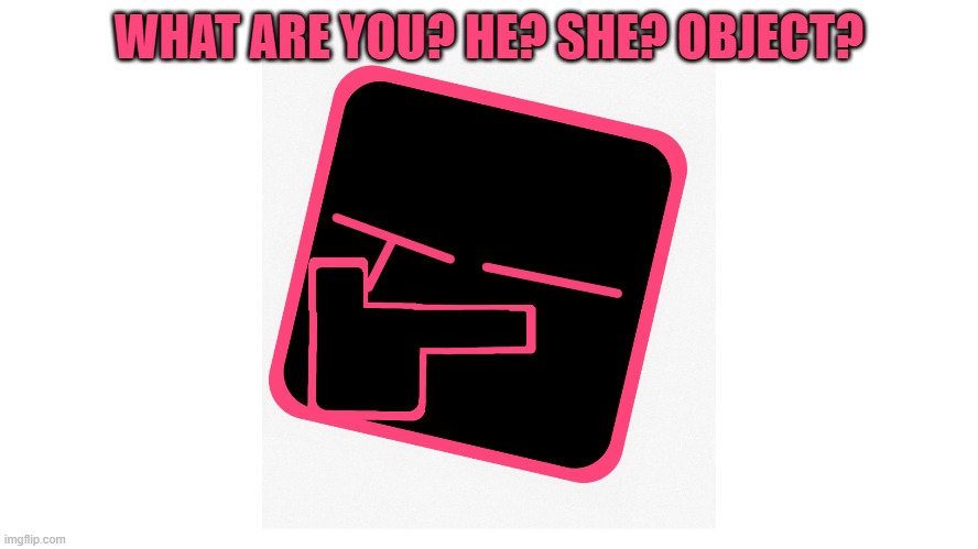 WHAT ARE YOU? HE? SHE? OBJECT? | made w/ Imgflip meme maker