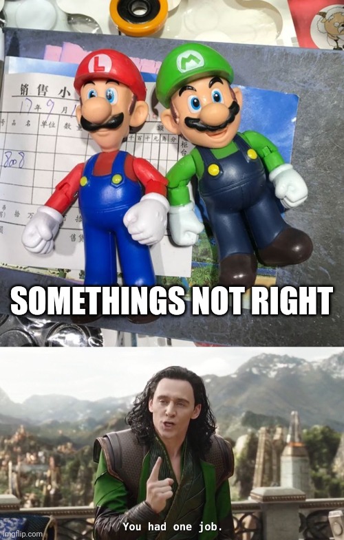 SOMETHINGS NOT RIGHT | image tagged in you had one job just the one | made w/ Imgflip meme maker