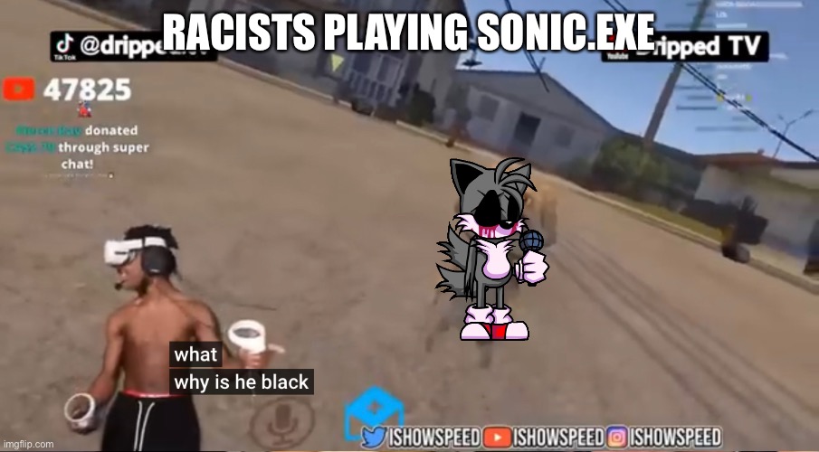 RACISTS PLAYING SONIC.EXE | made w/ Imgflip meme maker