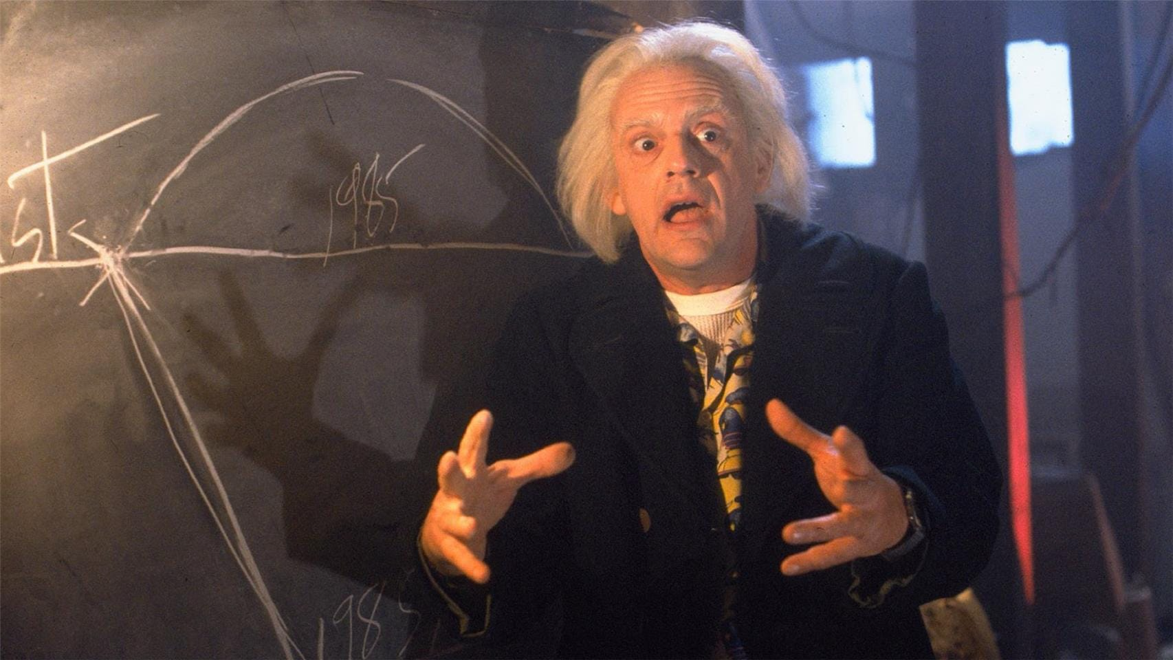 Back to the future blackboard Blank Meme Template