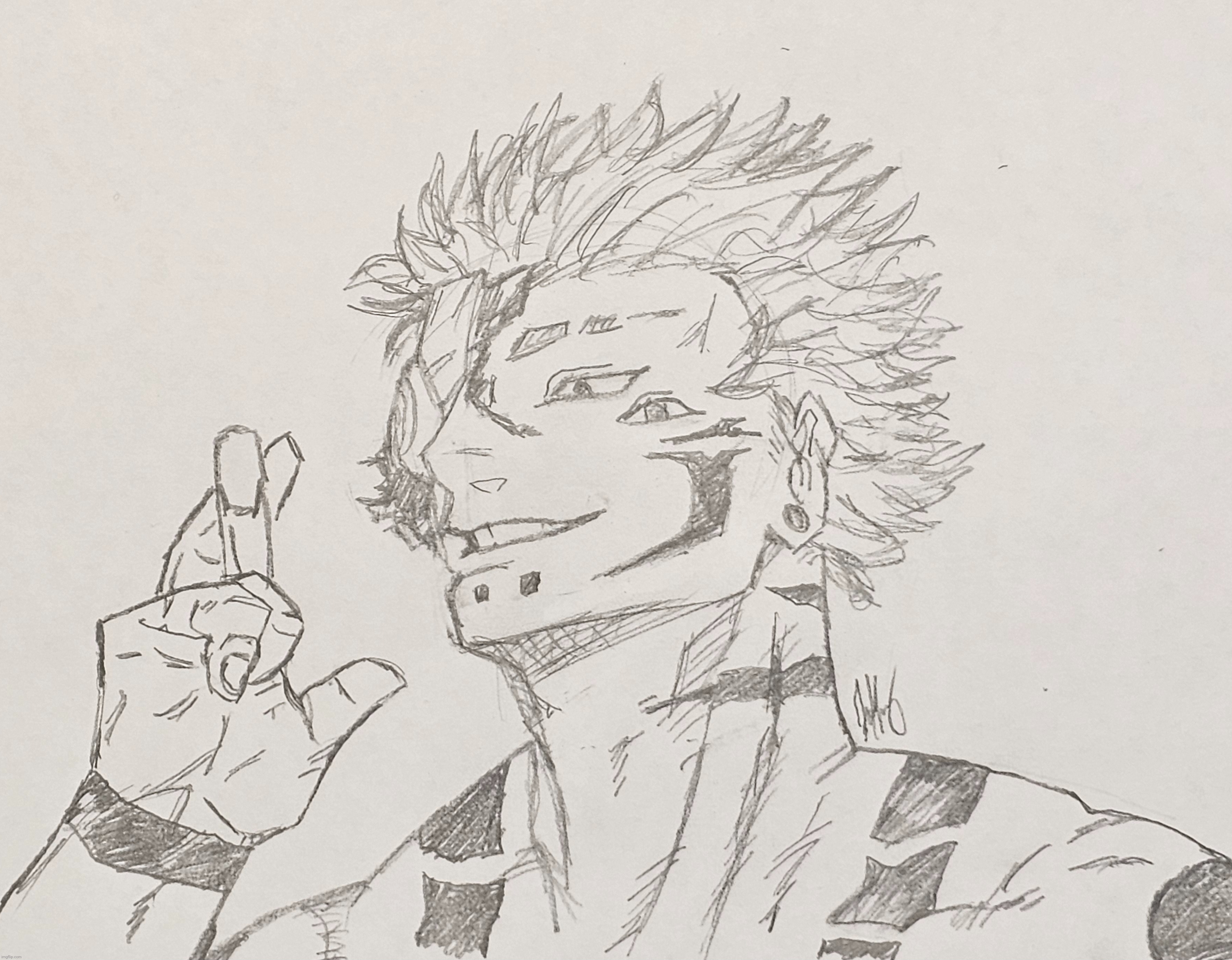 ngl this is prob my new favorite drawing | image tagged in jujutsu kaisen | made w/ Imgflip meme maker