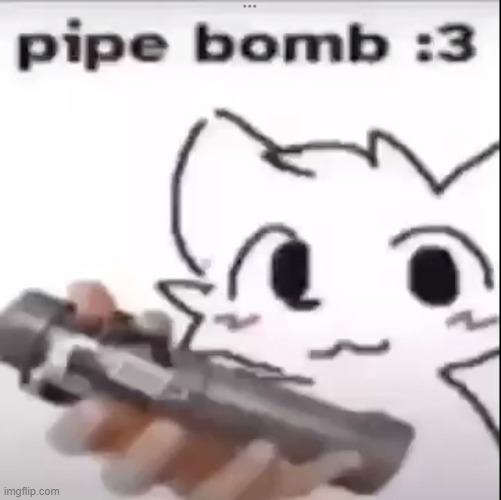 image tagged in pipe bomb | made w/ Imgflip meme maker