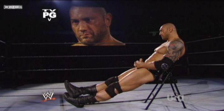 High Quality Batista Sitting On A Chair Blank Meme Template