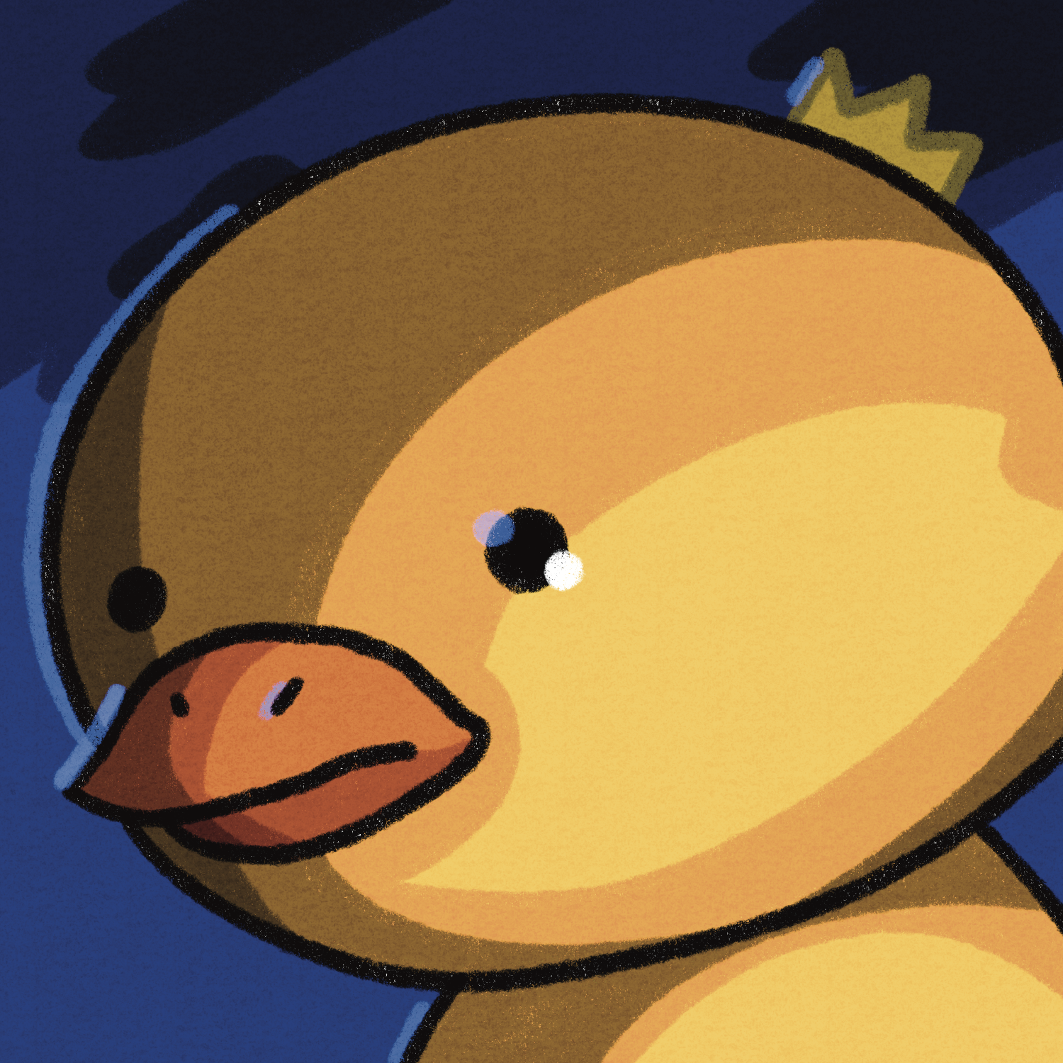 High Quality Terrified Quack Quack Blank Meme Template