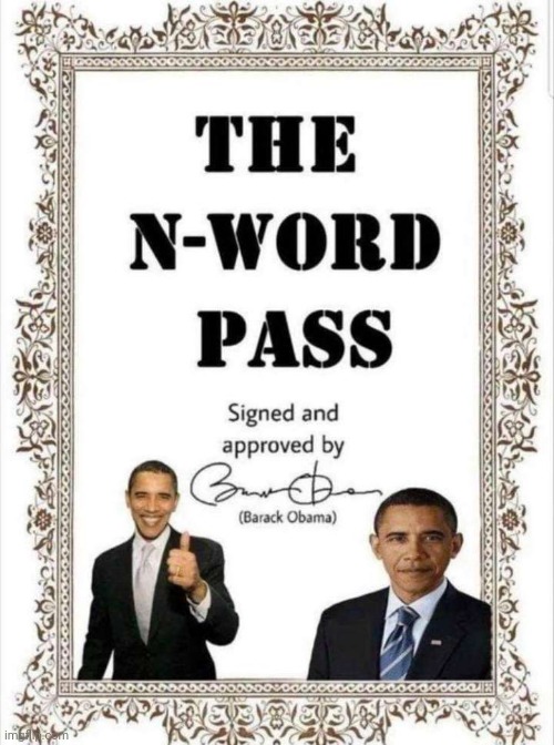 N-word pass | image tagged in n-word pass | made w/ Imgflip meme maker