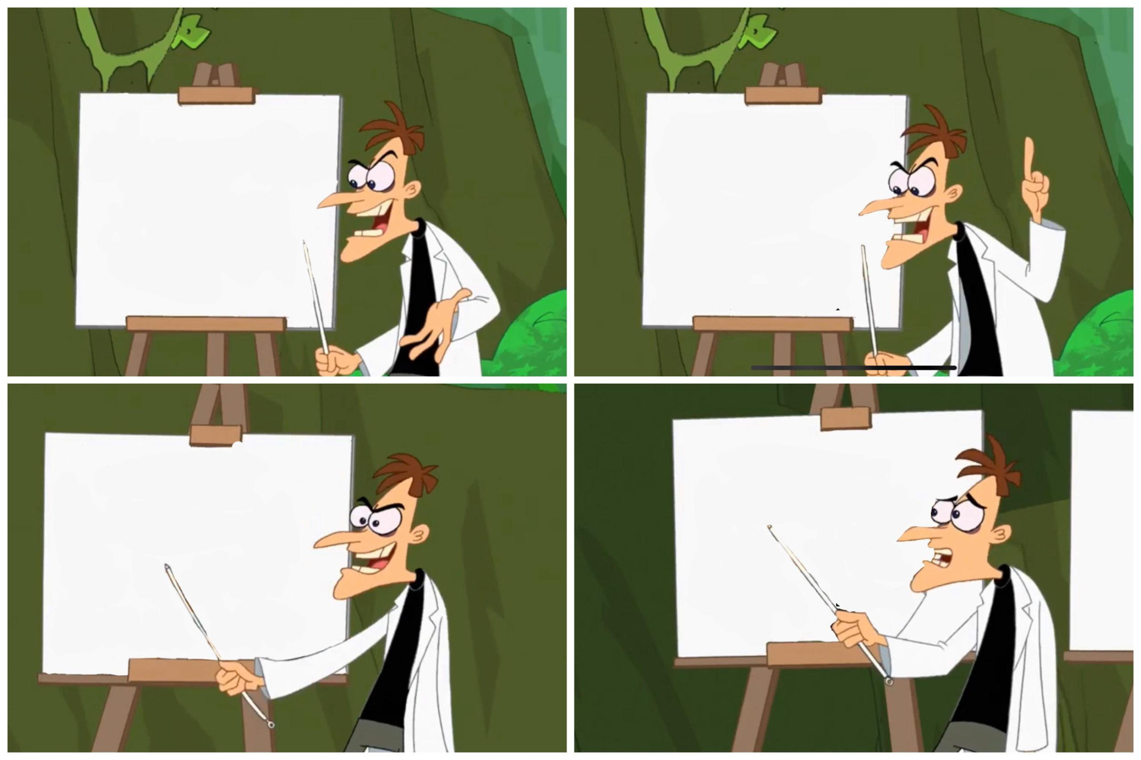 High Quality doofenshmirtz PLan Blank Meme Template