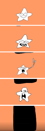 Happy Star gets crushed Blank Meme Template