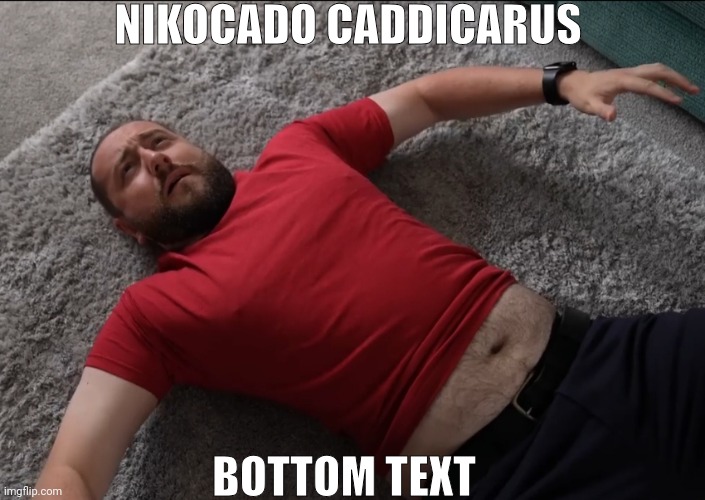 Caddicarus is nikocado?! | NIKOCADO CADDICARUS; BOTTOM TEXT | made w/ Imgflip meme maker