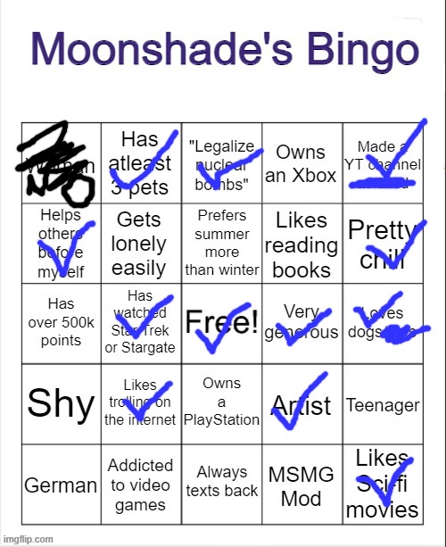 let's do it | image tagged in moonshade's bingo | made w/ Imgflip meme maker
