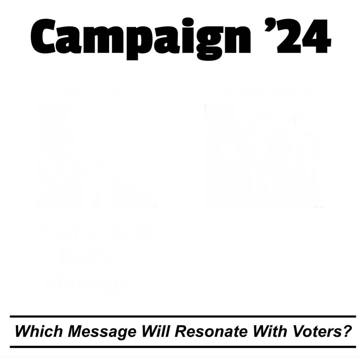 High Quality Which message will resonate with voters? Blank Meme Template