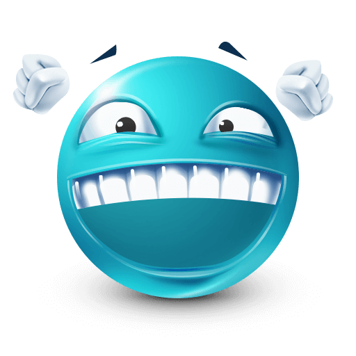 Happy Blue Emoji Blank Template - Imgflip