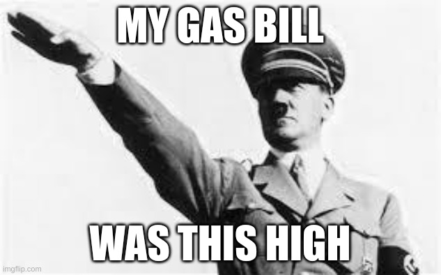 network nazi | MY GAS BILL; WAS THIS HIGH | image tagged in network nazi | made w/ Imgflip meme maker