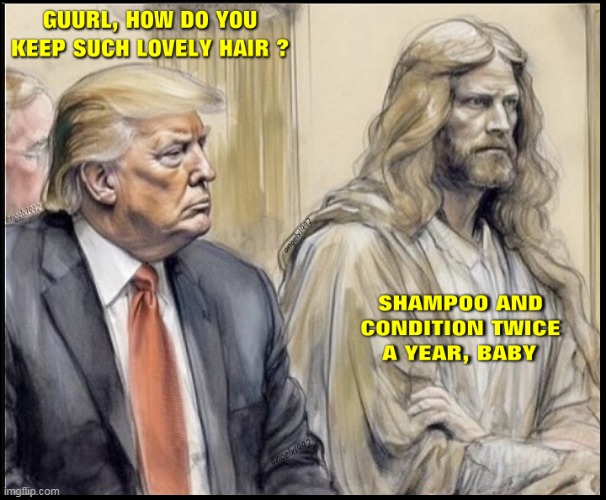 image tagged in florida,hair,shampoo,conditioner,hygiene,jesus | made w/ Imgflip meme maker