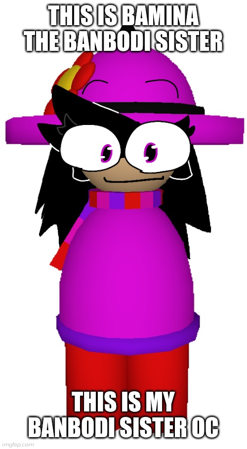 My Banbodi Sister OC Template (Benoit: Then Banbodi is gonna be Bax cuz he also has a sister) | THIS IS BAMINA THE BANBODI SISTER; THIS IS MY BANBODI SISTER OC | image tagged in bamina,banbodi,oc,banbodisona,dave and bambi,sister | made w/ Imgflip meme maker
