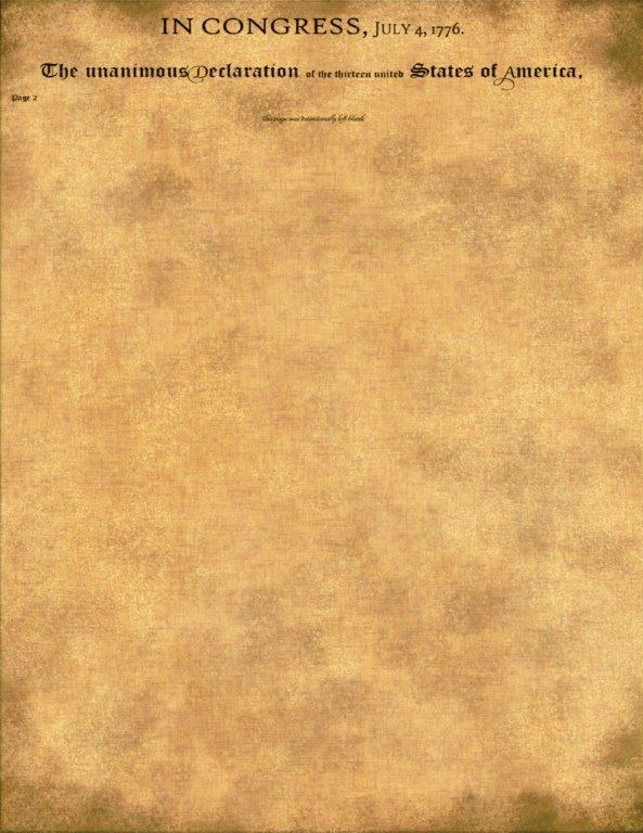 Blank Declaration of Independence. Blank Meme Template