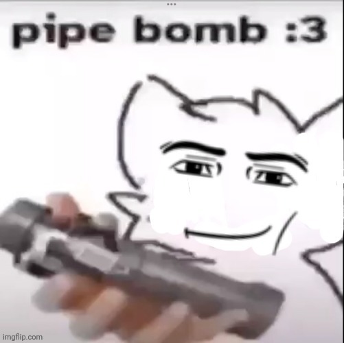 Pipe bomb :3 | image tagged in pipe bomb 3 | made w/ Imgflip meme maker