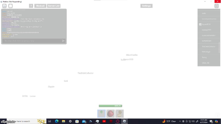 what infinite disasters does to a pc: | made w/ Imgflip meme maker