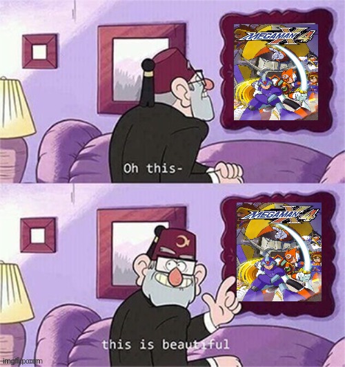 My favorite game is megaman X4 | image tagged in oh this this beautiful blank template | made w/ Imgflip meme maker