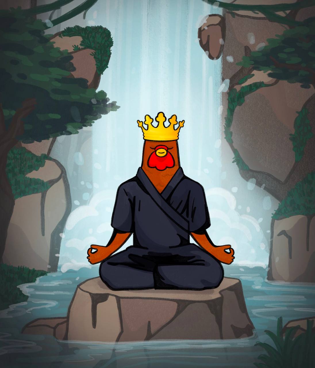 COQINU MEDITATION Blank Meme Template