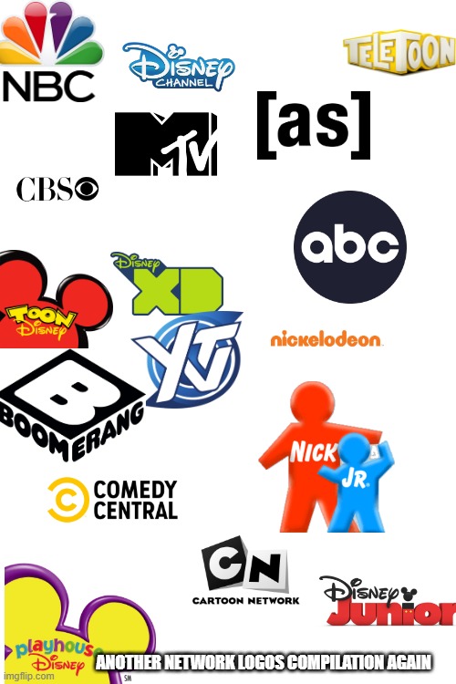 random network stuff | ANOTHER NETWORK LOGOS COMPILATION AGAIN | image tagged in disney channel,disney junior,disney,nickelodeon,cartoon network,adult swim | made w/ Imgflip meme maker